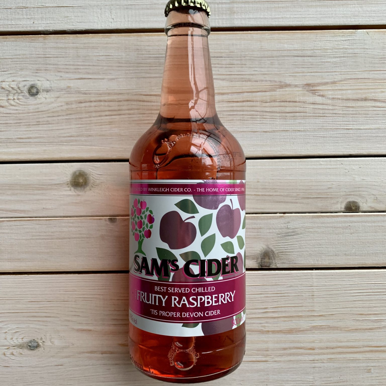 Sams Cider Fruity Raspberry 500ml | Johns of Instow : Johns of Instow