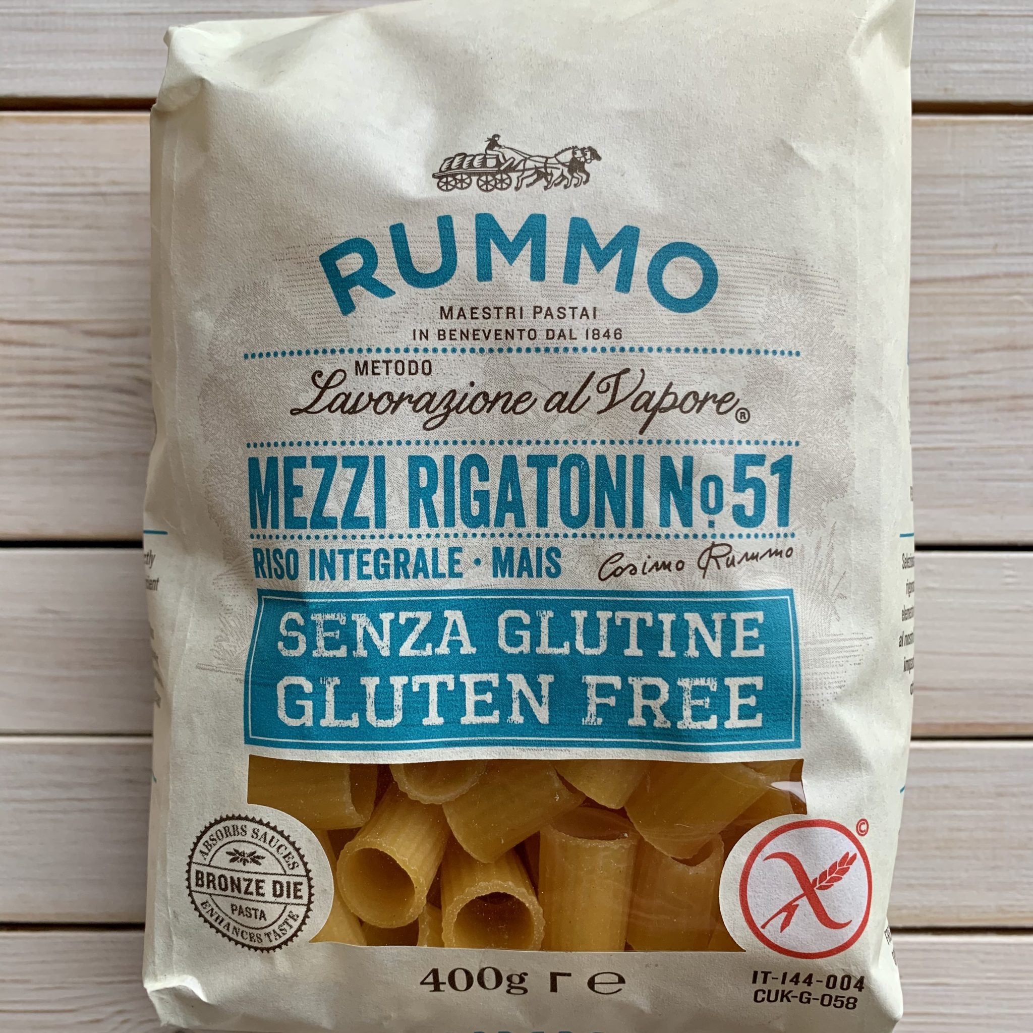 Rummo Gluten Free Mezzi Rigatoni Pasta 400g | Johns : Johns