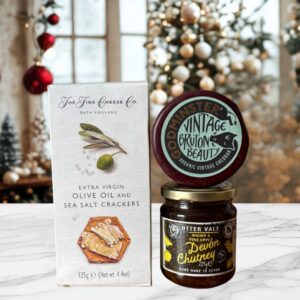 Cheddar & Chutney Gift Bag. Three perfect pairing to be enjoyed