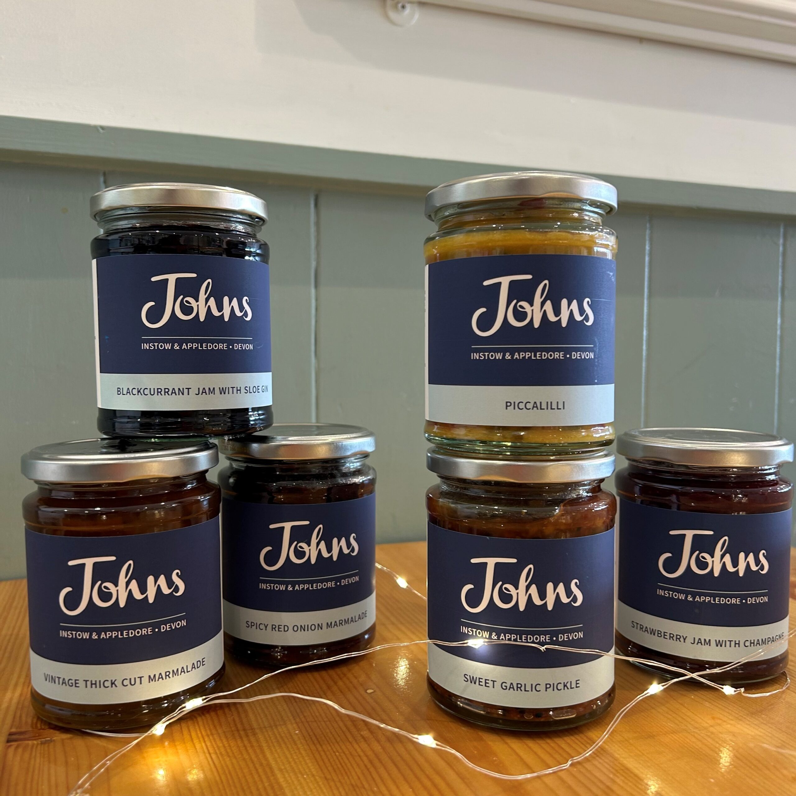 Johns of Instow & Appledore deli farm shop own range of local chutneys & preserves