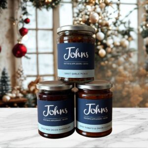 Johns mixed chutnies gift pack.