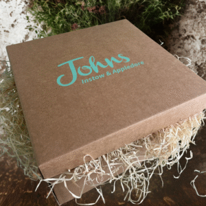 Johns branded carboard hamper box