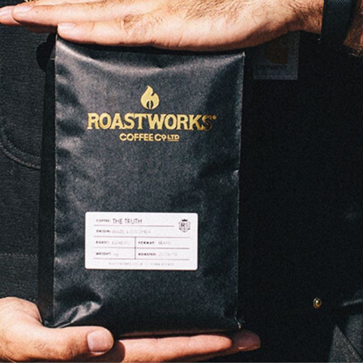 Johns of Instow & Appledore deli farmshop with our locally roasted coffee from Roastworks coffee that we serve in our cafes