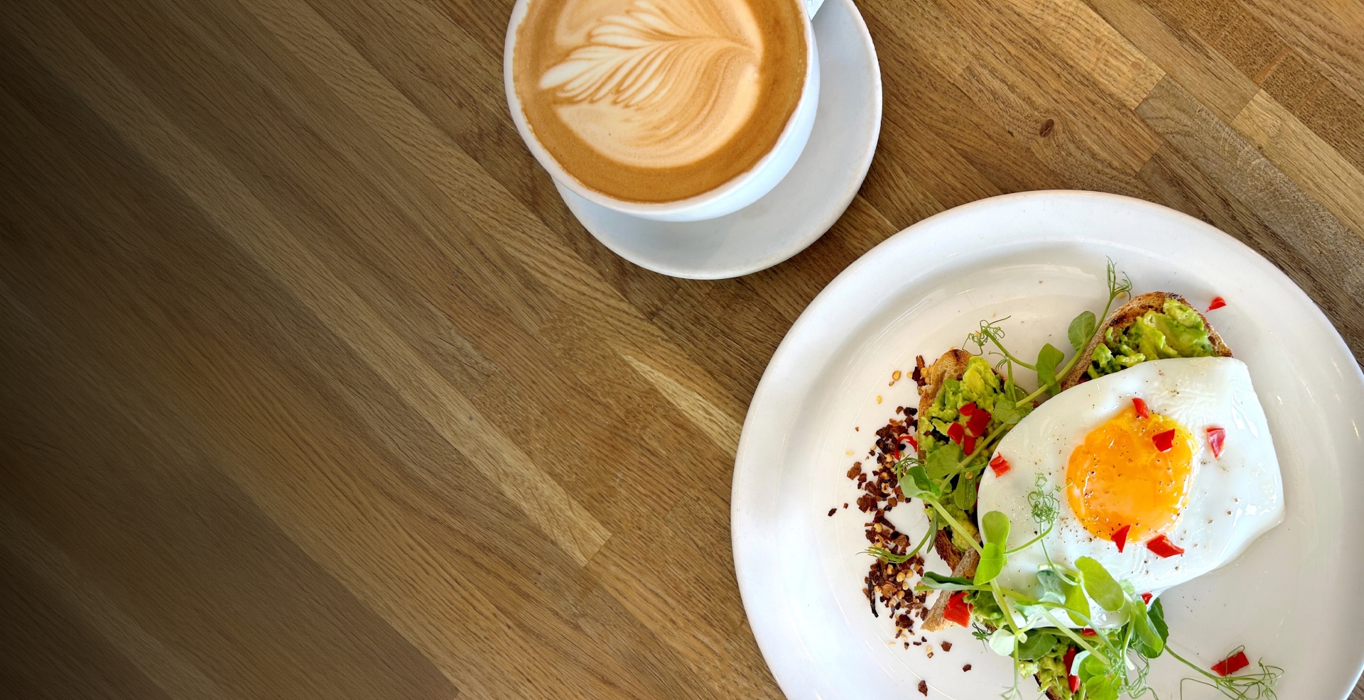 coffee with food