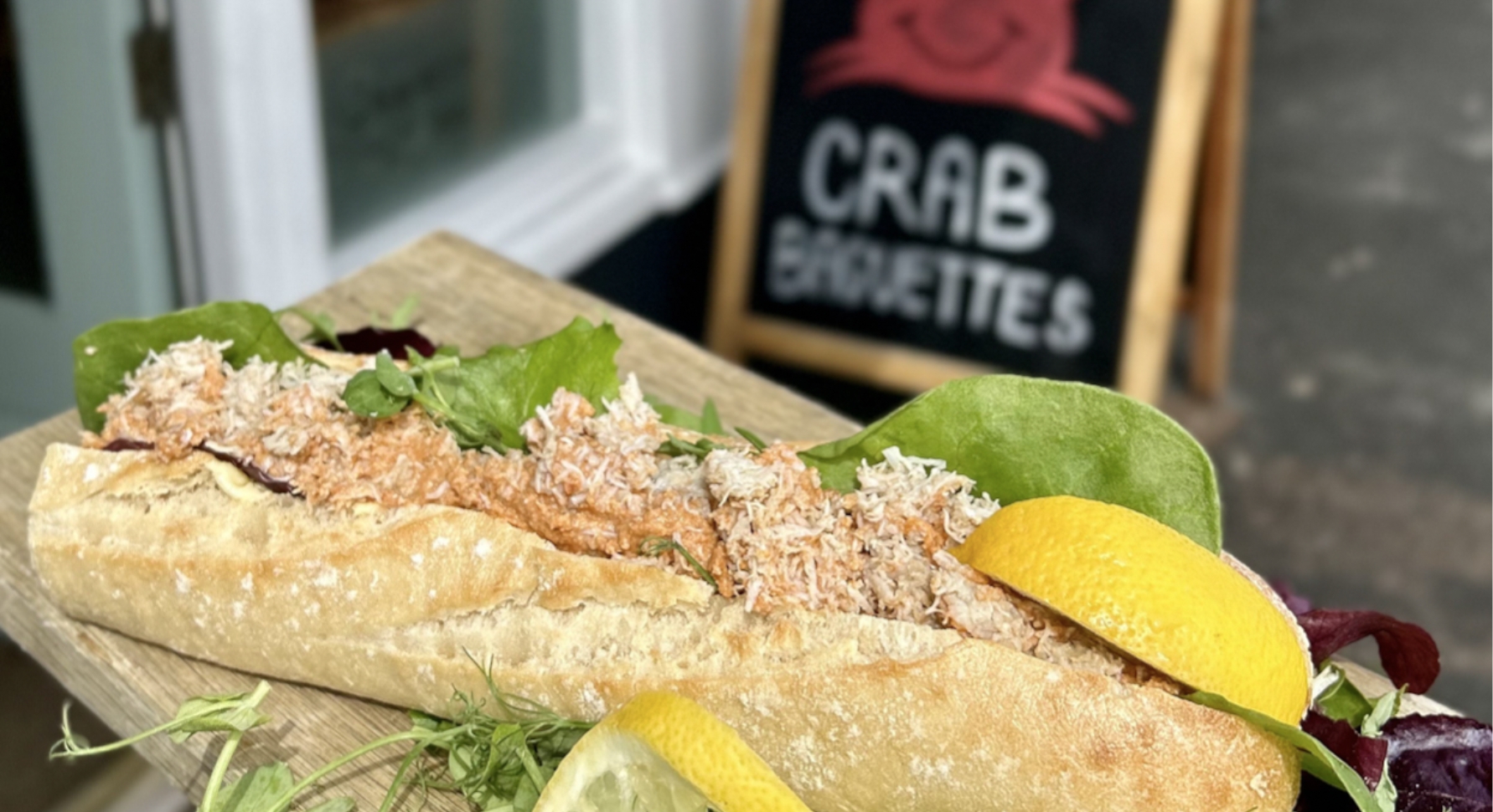 crab baguette