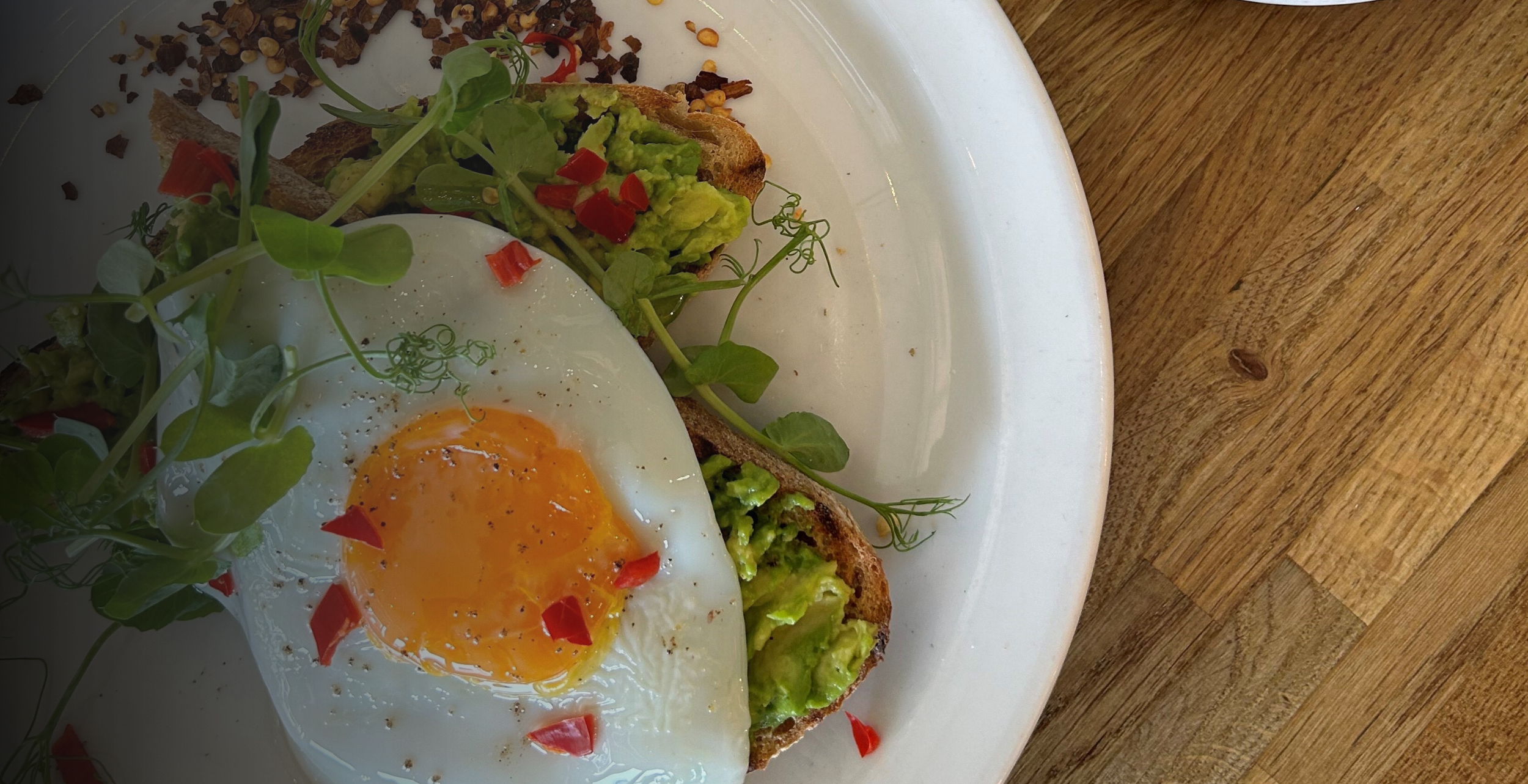 Fried Egg topped Avo Toast