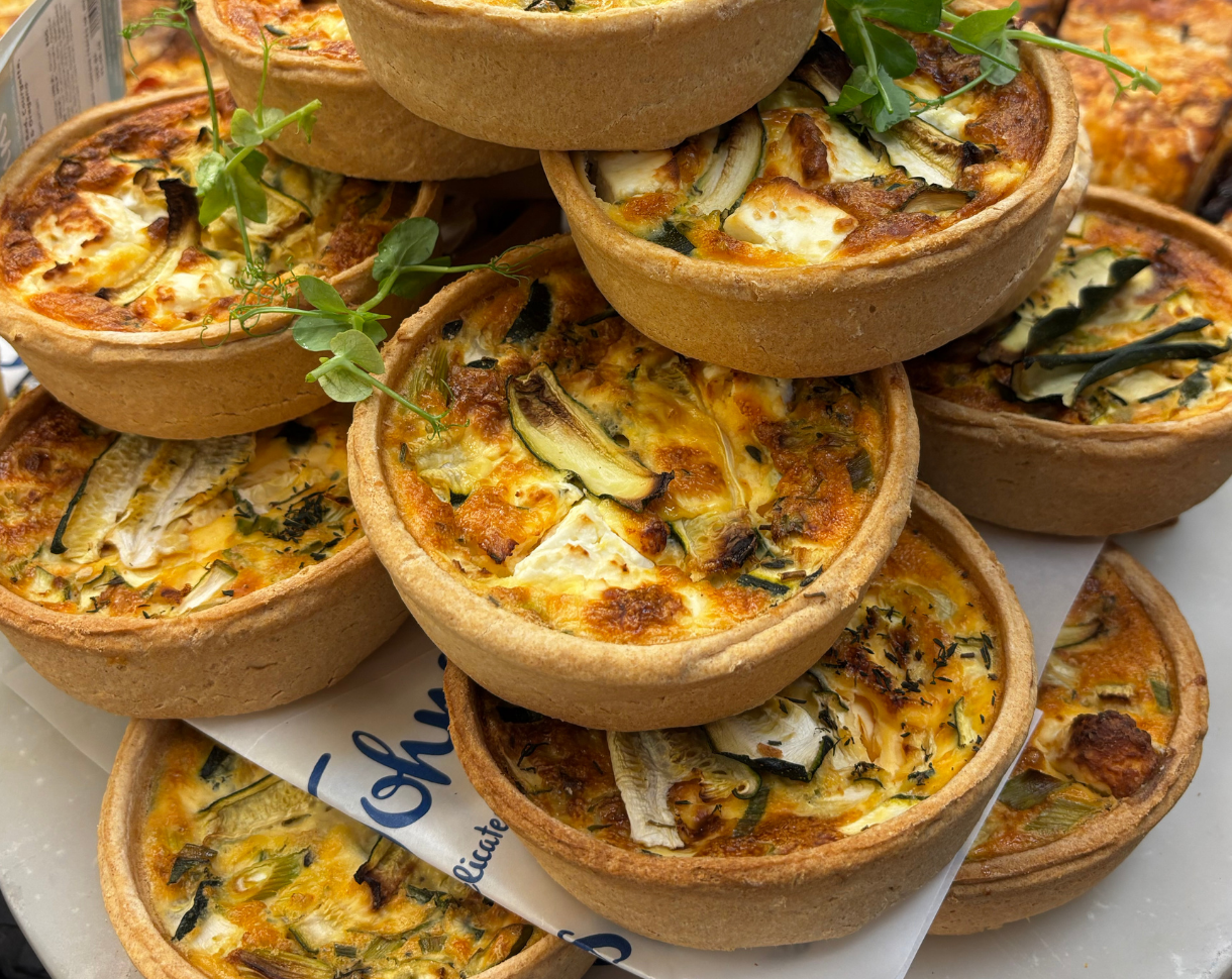 Homemade Feta & Courgette Quiche