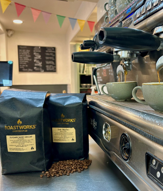 Coffee machine with Roastwork Beans