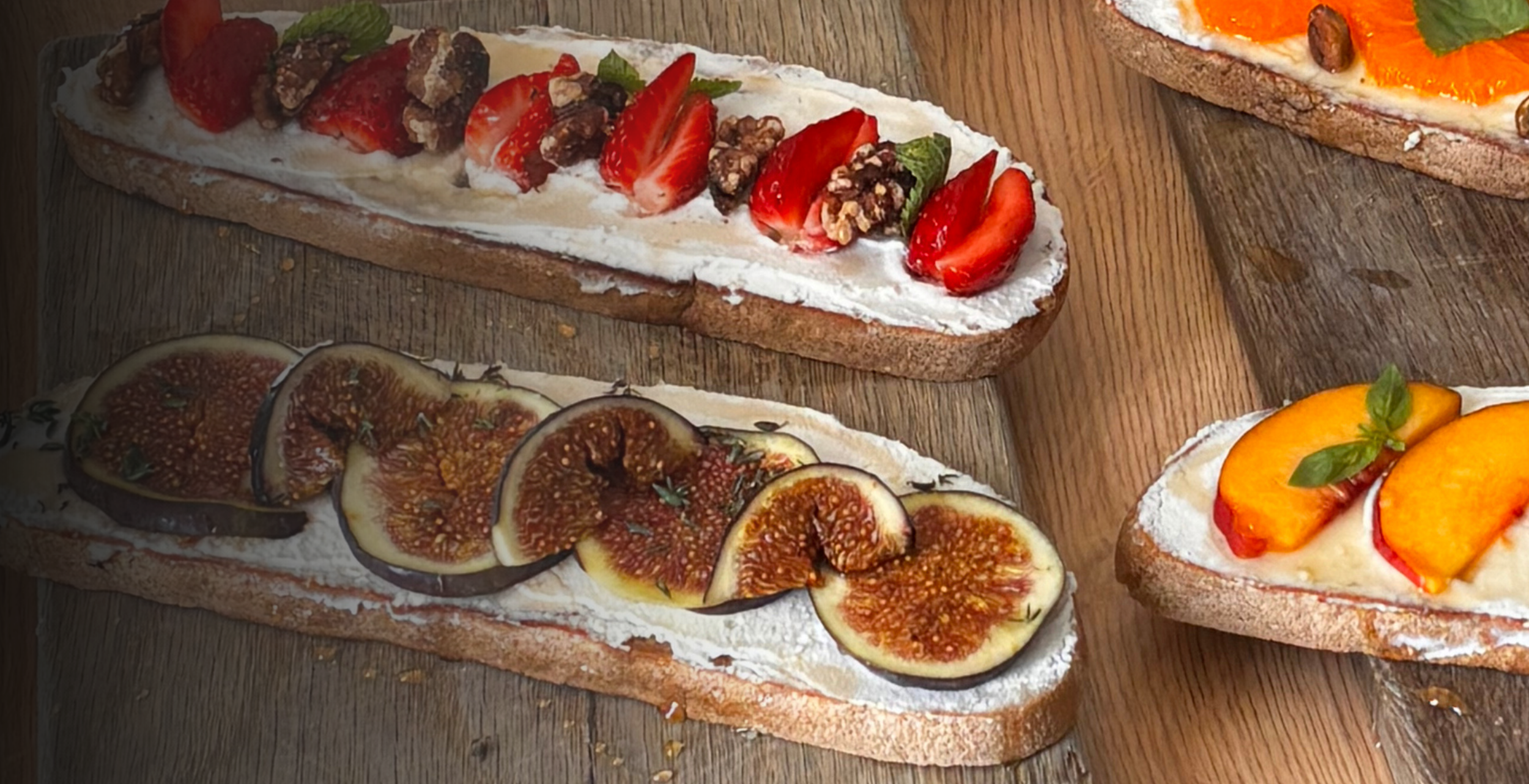 Sweet Toast - Honeyed Figs on top ricotta and sourdough toast